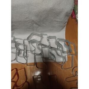 Wilton Metal Christmas Cookie Cutters Stocking Candy Cane Holiday Set